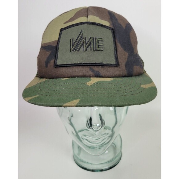 Vintage Volvo VME Michigan Euclid Mesh Camo Snapback Trucker Hat Swingster USA - Picture 1 of 9